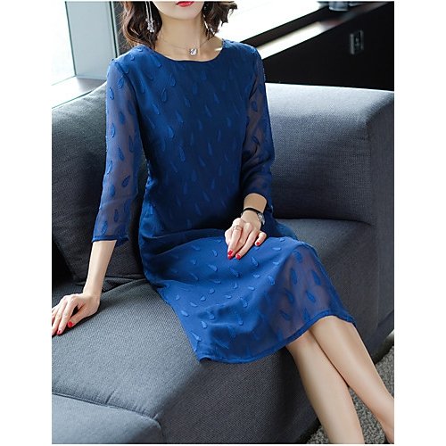 Women everyday outfit elegant loose A straight dress