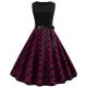 Women fashion elegant dress, color print