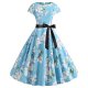 Female vintage dress, floral print