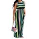 Women striped everyday fashion slim slim dress, striped print