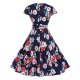 Female vintage dress print