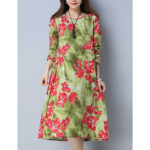 Female dress, floral print