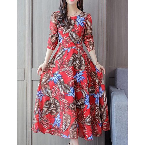 Female holiday work vintage chic dress, plaid