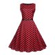 Female vintage dress, dot print