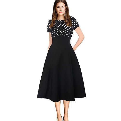 Female dress, dot print